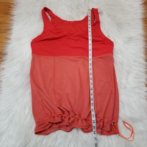 LULULEMON Tank Top Orange Red Color, Adjustable at the bottom SIZE M/L... - Picture 3 of 14